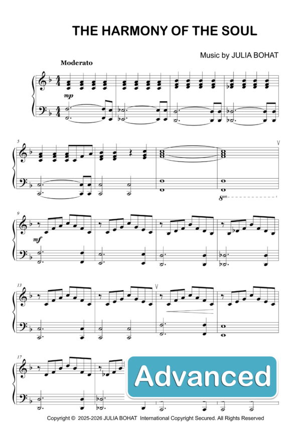 The Harmony of the Soul – Piano Sheet Music for Advanced