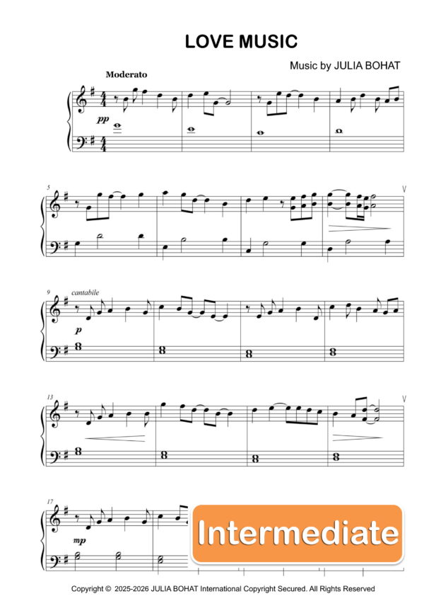 Love Music – Piano Sheet Music for Intermediate